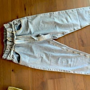 Paperbag Waist Mom Jeans